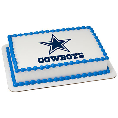 Dallas Cowboys Image Photo Cake - Image 1