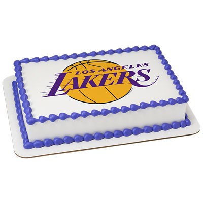 NBA Los Angeles Lakers Image Photo Cake - Image 1