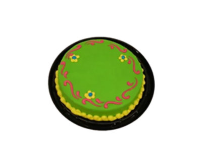 Fancy Border With Mini Flowers Cake - Image 1