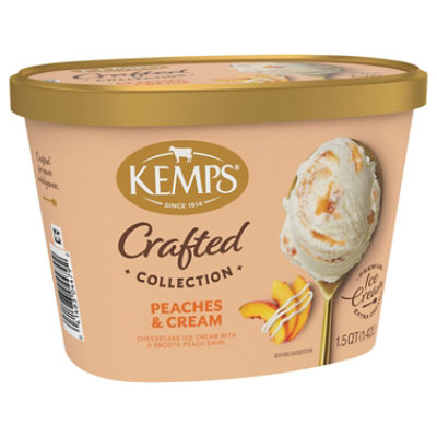 Kemps Crafted Collection Peaches & Cream Ice Cream 1.5 Quart - 1.5 QT - Image 4