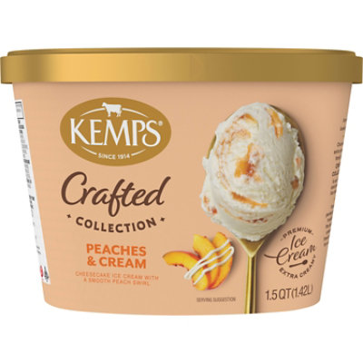 Kemps Crafted Collection Peaches & Cream Ice Cream 1.5 Quart - 1.5 QT - Image 3