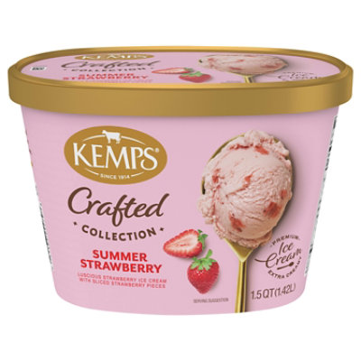 Kemps Crafted Collection Summer Strawberry Ice Cream 1.5 Quart - 1.5 QT - Image 1