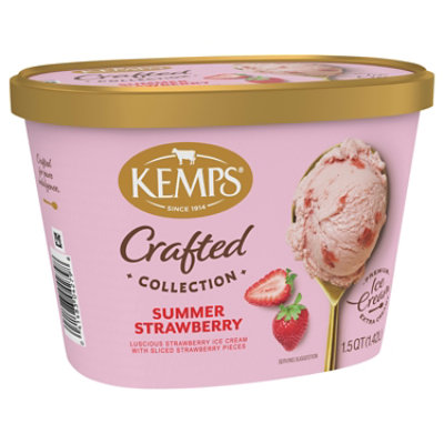 Kemps Crafted Collection Summer Strawberry Ice Cream 1.5 Quart - 1.5 QT - Image 4