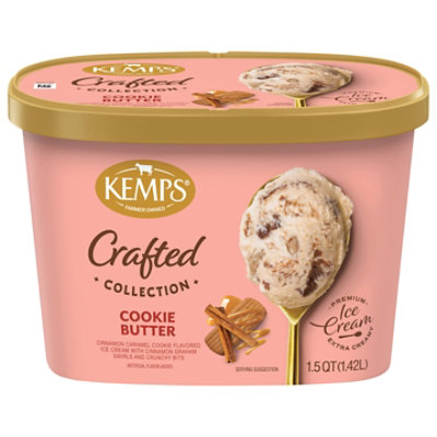 Kemps Ice Cream Crafted Collection Cookie Butter, 1.5 Quart Scround - 1.5 QT - Image 2