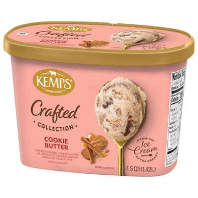 Kemps Ice Cream Crafted Collection Cookie Butter, 1.5 Quart Scround - 1.5 QT - Image 2