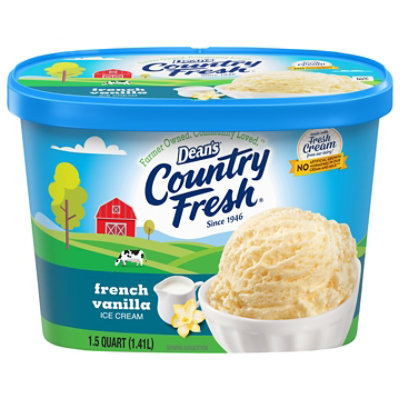 Deans Country Fresh Ice Cream French Vanilla 1.5 Quart Scround - 1.5 QT - Image 2