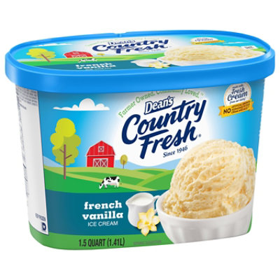 Deans Country Fresh Ice Cream French Vanilla 1.5 Quart Scround - 1.5 QT - Image 3