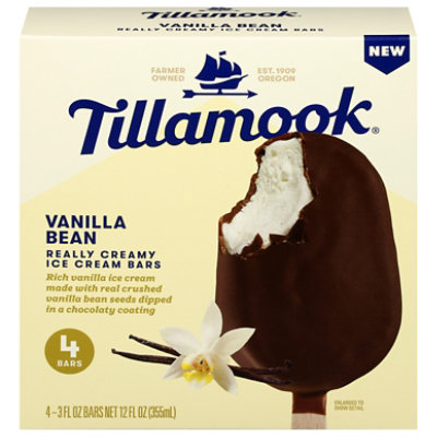 Tillamook Vanilla Bean Ice Cream Bars 4 Count 12 Fz Individually Wrapped 4-3 Fz - 4-3 FZ - Image 4