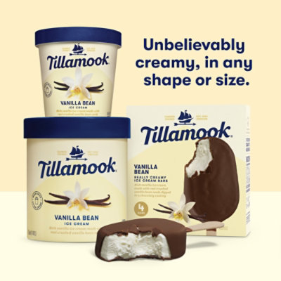Tillamook Vanilla Bean Ice Cream Bars 4 Count 12 Fz Individually Wrapped 4-3 Fz - 4-3 FZ - Image 3