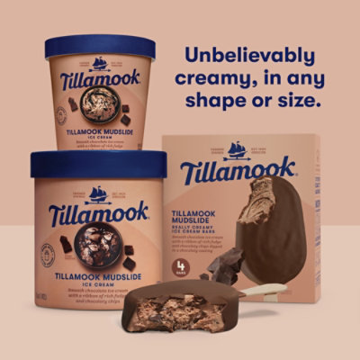 Tillamook Chocolate Mudslide Ice Cream Bars, 4 Count, 12 Fz, Individually Wrapped, - 4-3 FZ - Image 3