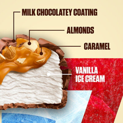 Snickers Minis Caramel Almond and Vanilla Ice Cream Bar Pack - 9.5 Oz - Image 2
