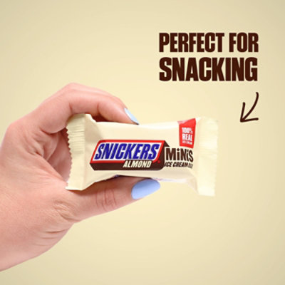 Snickers Minis Caramel Almond and Vanilla Ice Cream Bar Pack - 9.5 Oz - Image 7