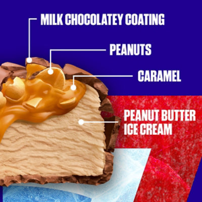 Snickers Minis Caramel Peanut Butter Ice Cream Bar Pack - 9.5 Oz - Image 2