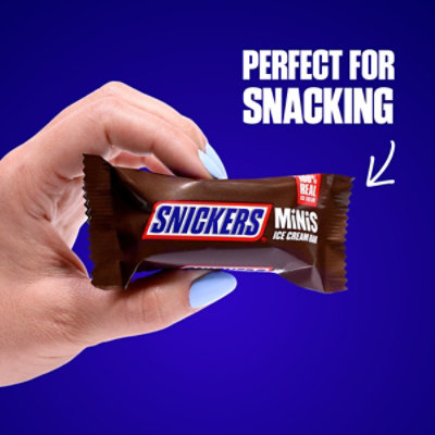 Snickers Minis Caramel Peanut Butter Ice Cream Bar Pack - 9.5 Oz - Image 7