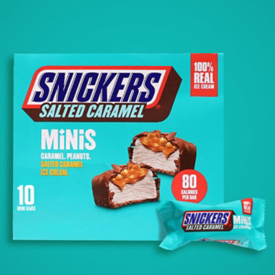 Snickers Minis Salted Caramel Ice Cream Bar Pack - 9.5 Oz - Image 4
