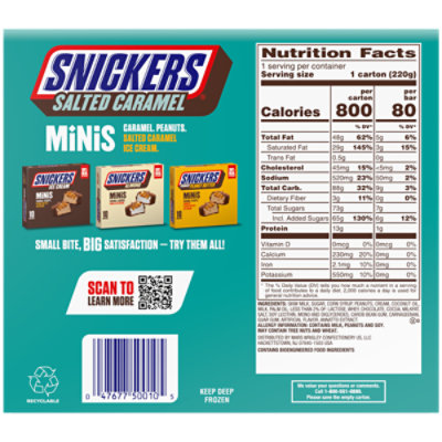 Snickers Minis Salted Caramel Ice Cream Bar Pack - 9.5 Oz - Image 8