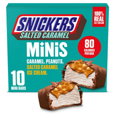 Snickers Minis Salted Caramel Ice Cream Bar Pack - 9.5 Oz - Image 1