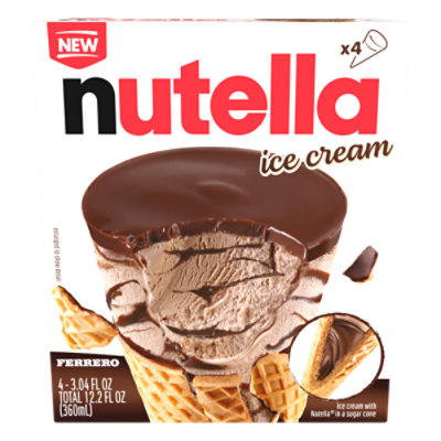 Ferrero Nutella Ice Cream Cone 4-3 Fz - 4-3.00 FZ - Image 1