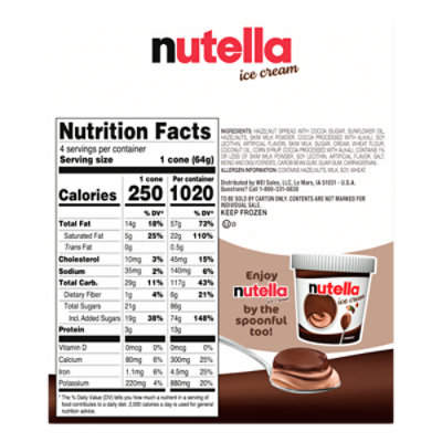 Ferrero Nutella Ice Cream Cone 4-3 Fz - 4-3.00 FZ - Image 3