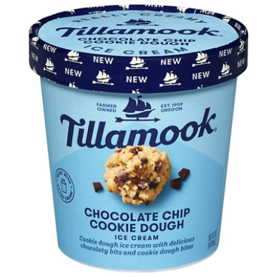 Tillamook Chocolate Chip Cookie Dough Ice Cream    Pint - PT - Image 4