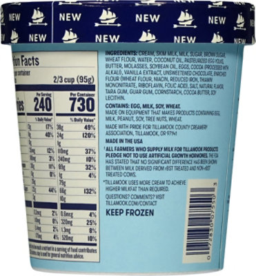 Tillamook Chocolate Chip Cookie Dough Ice Cream    Pint - PT - Image 7