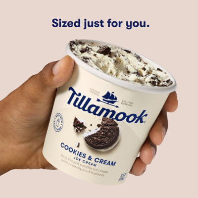 Tillamook Cookies & Cream Ice Cream  Pint - PT - Image 3