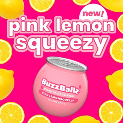Buzzballz Chillers Pink Lemon Squeezy 187ml Wine - 187 ML - Image 2