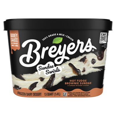 Breyers Ice Cream Hot Fudge Brownie Sundae 1.5 Qt - 1.5 QT - Image 6