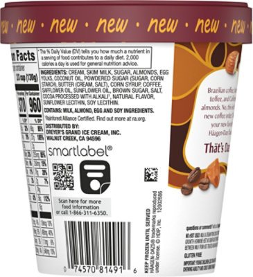 Haagen Dazs Coffee Almond Toffee - 14 FZ - Image 5