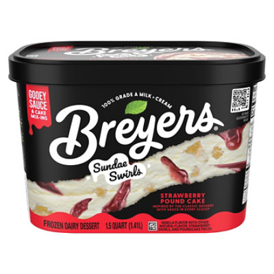Breyers Strawberry Pound Cake Ice Cream 1.5qt - 1.5 QT - Image 3