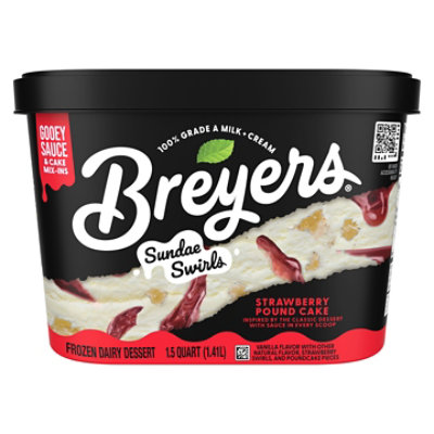 Breyers Strawberry Pound Cake Ice Cream 1.5qt - 1.5 QT - Image 6