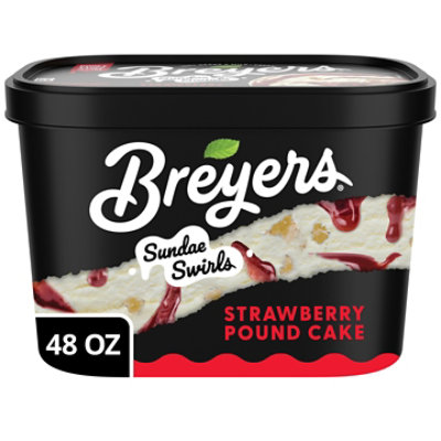 Breyers Strawberry Pound Cake Ice Cream 1.5qt - 1.5 QT - Image 2