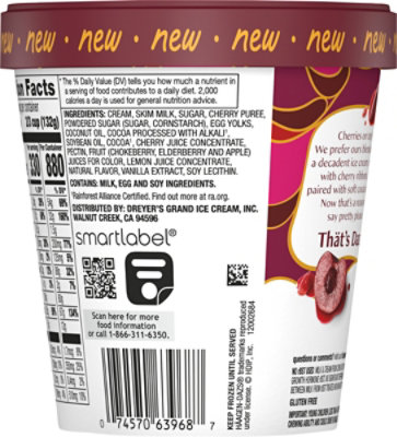 Haagen-dazs Cherry Dark Chocolate Truffle - 14 FZ - Image 5