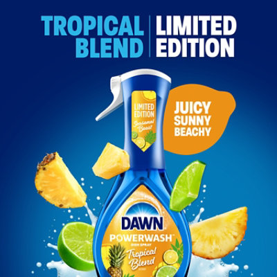 Dawn Platinum Plus Powerwash Dish Spray, Limited Edition, Tropical Blend - 16 Fl. Oz. - 16 FZ - Image 8