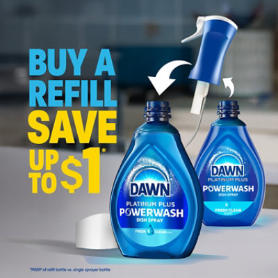 Dawn Platinum Plus Powerwash Dish Spray, Limited Edition, Tropical Blend - 16 Fl. Oz. - 16 FZ - Image 7