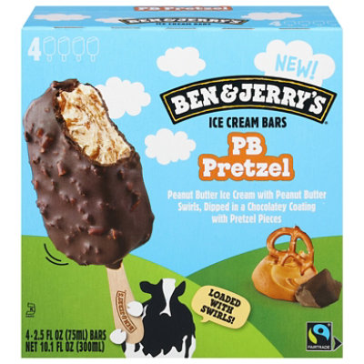 Ben & Jerry's Ice Cream Bar Peanut Butter Pretzel 10.1 Fz - 10.1 FZ - Image 3