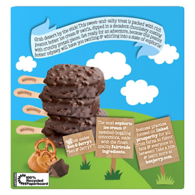 Ben & Jerry's Ice Cream Bar Peanut Butter Pretzel 10.1 Fz - 10.1 FZ - Image 6