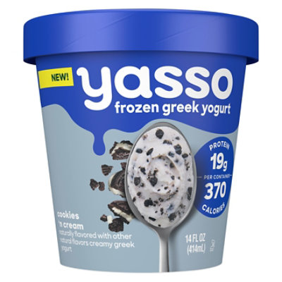 Yasso Cookies N Cream Greek Yogurt - 14 FZ - Image 1