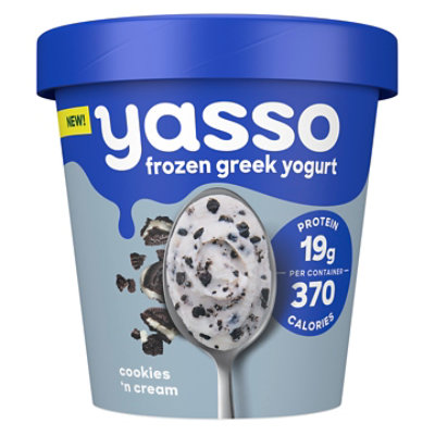Yasso Cookies N Cream Greek Yogurt - 14 FZ - Image 1