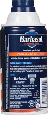 Barbasol Shave Cream Sens Skin 10oz - 10 OZ - Image 4
