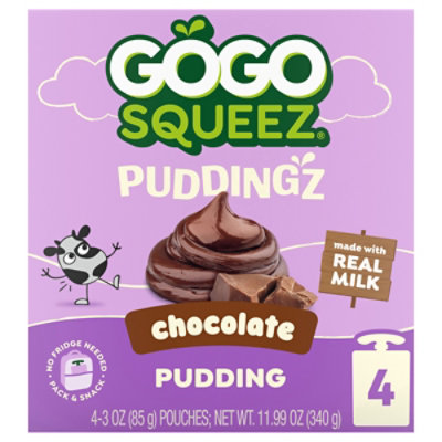 Gogosqueez Puddinz Chocolate 4ct - 4-3 OZ - Image 1