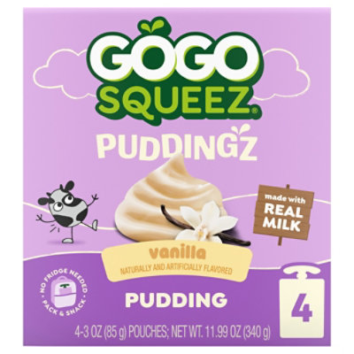 Gogosqueez Puddinz Vanilla 4ct - 4-3 OZ - Image 2