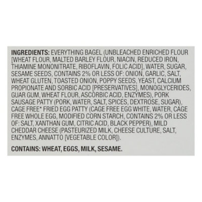 Signature Select Bagel Sandwich Sasuge Egg Cdr Everything 12.8oz - 12.8 OZ - Image 4