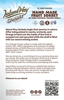 Island Way Sorbet Orange Cream In A Orange Shell, 11.2 Fz, 3 Count - 11.2 FZ - Image 6