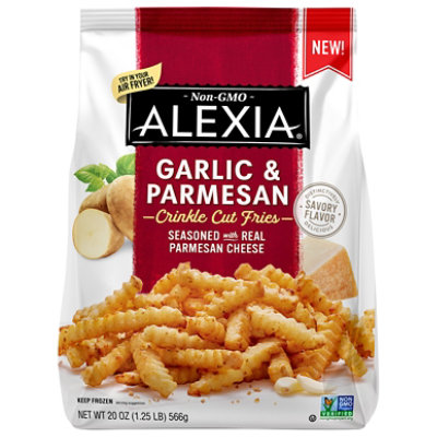 Alexia Fries Crinkle Garlic Parmesean - 20 OZ - Image 2