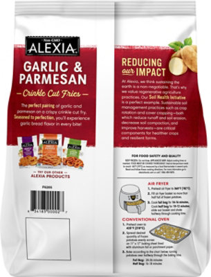 Alexia Fries Crinkle Garlic Parmesean - 20 OZ - Image 5