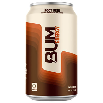 Bum Energy Root Beer Energy Drink -12-12 Fl. Oz. - Image 2
