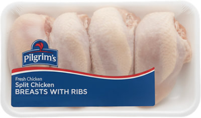 Pilgrim's Chicken Breast Split Jumbo Pack - 4.25 Lb - Image 1