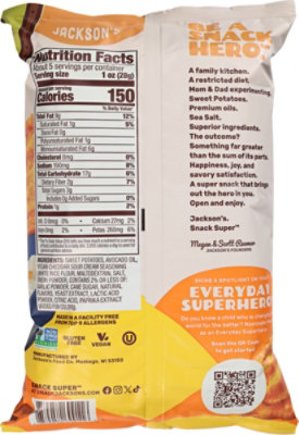 Wavy Cheddar & Sour Cream Avocado Oil Sweet Potato Chips 5 Oz - 5 OZ - Image 5