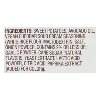 Wavy Cheddar & Sour Cream Avocado Oil Sweet Potato Chips 5 Oz - 5 OZ - Image 4